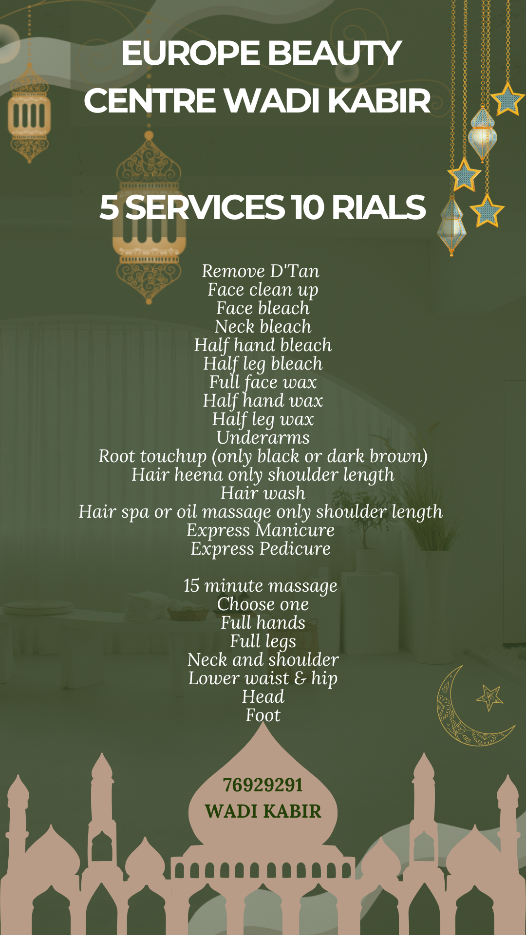 5 Services for 10 Rials - Special Offer